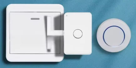 Pulsador de botones automático inalámbrico - Interruptor de control remoto para luces y aparatos (ON/OFF para perezosos, sin necesidad de cableado)