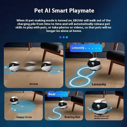 Robot de compañía y cámara de vigilancia inalámbrica Enabot EBO Air / EBO SE - Control en tiempo real para el hogar y mascotas