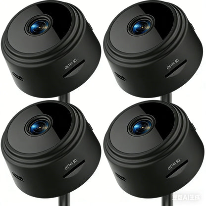 Minicámara de seguridad Wi-Fi 1080P con imán y batería - Cámara de videovigilancia inteligente para el hogar