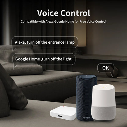 Interruptor de luz inteligente táctil de pared Tuya (Estándar EE. UU. Wi-Fi o Zigbee, 1/2/3/4 pulsadores) - Con sensor LED, para domótica, compatible con Alexa y Google Home