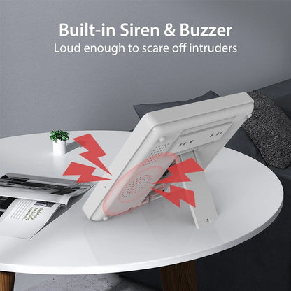 Sistema de alarma H502 para hogar inteligente Tuya - Kit de seguridad inalámbrico Wi-Fi antirrobo con sirena integrada, compatible con Alexa y control por aplicación (APP)